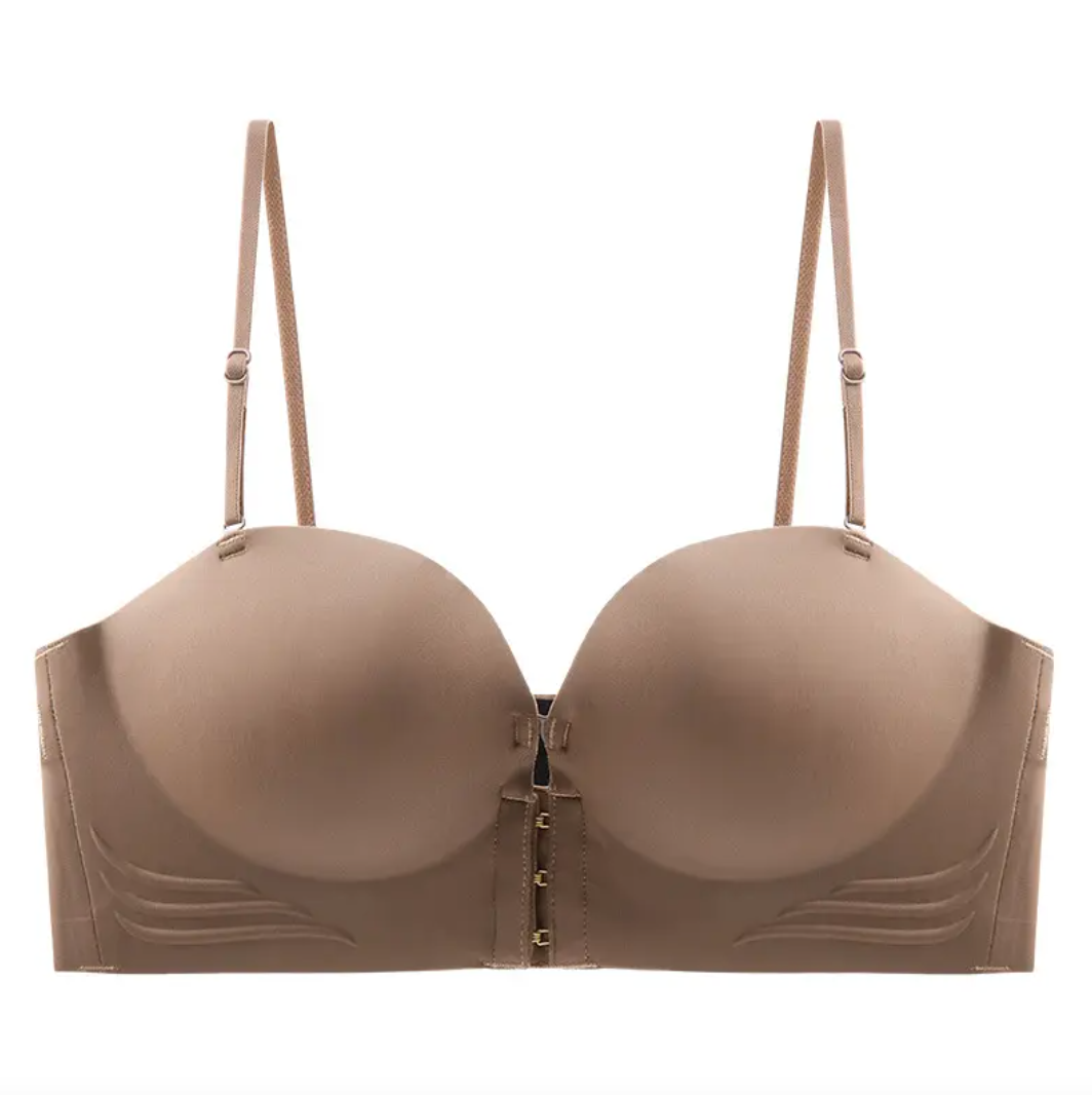 Women's Non-Slip Front Closure Strapless Bra